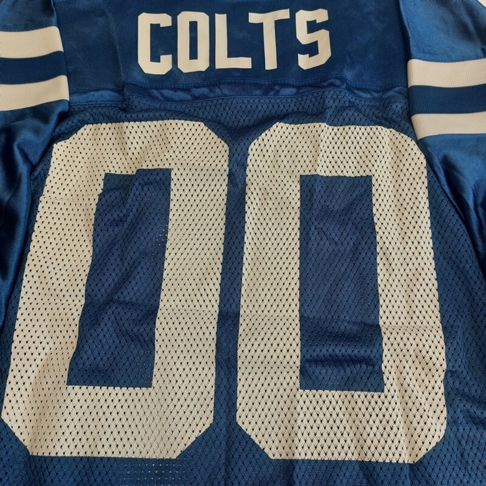 Reebok On Field Indianapolis Colts #00 2 Sided Jersey Mens XL Blue NFL Equipment - Picture 6 of 7